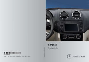 2012 Mercedes Benz GL SL R G COMAND Operator Instruction Manual
